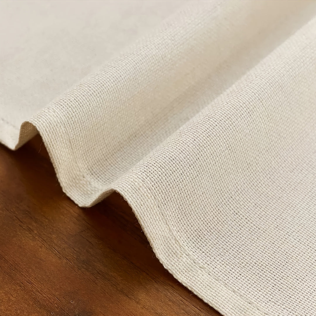 1 stuks/Nordic Ins Linnen Blanco Tafelkleed Decoratie, Blanco Linnen Tafelkleed Eettafel Woonkamer Veelzijdig Zachte Inrichting Tafelkleed, Vier Seizoenen Kussenhoes Modern Minimalistisch Vierkant Kussenhoes Combinatie Tafelkleed Linnen Tafelkleed
