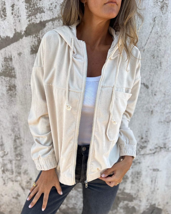 Sofie™ | Warme, zachte en retro-geïnspireerde corduroy jas