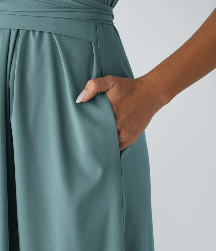 Lynn |  Elegante Wikkeljurk met Hoge Taille