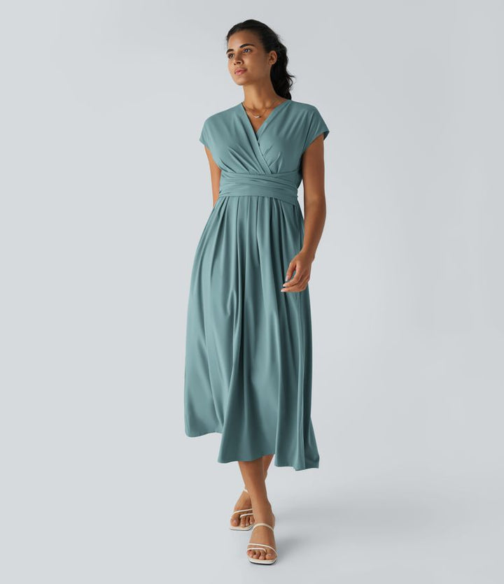 Lynn |  Elegante Wikkeljurk met Hoge Taille