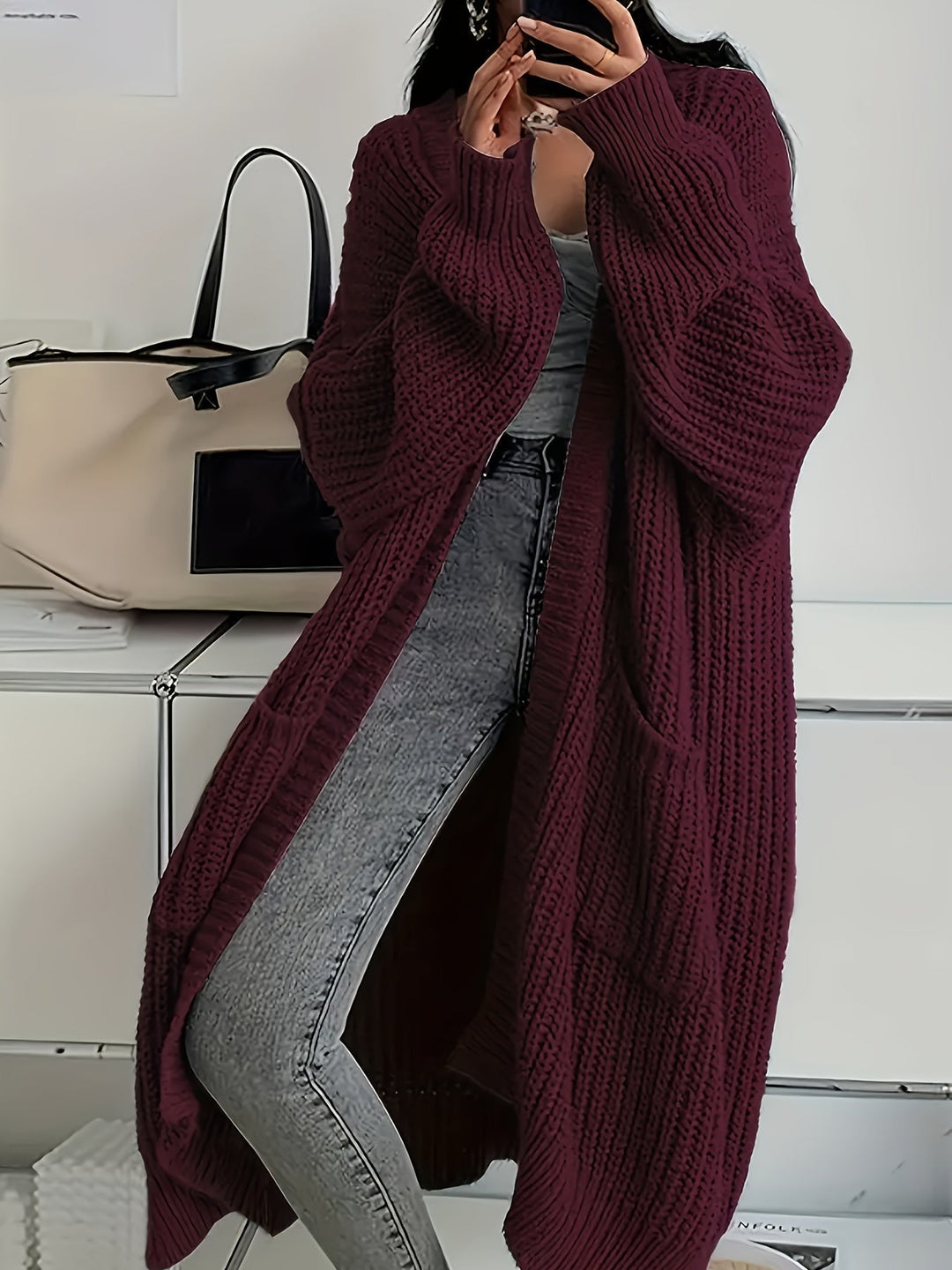 Leniene | Long gilet avec poches