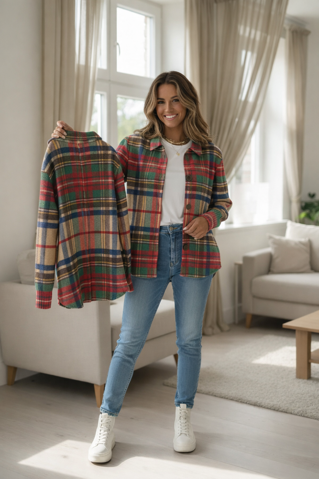 Mila | Blouse à carreaux