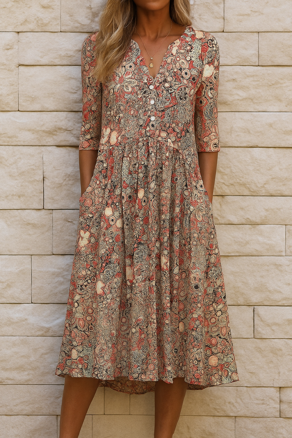 Harlow | Robe élégante avec décolleté et V 