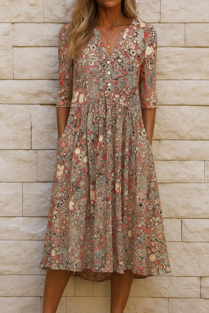Harlow | Robe élégante avec décolleté et V 