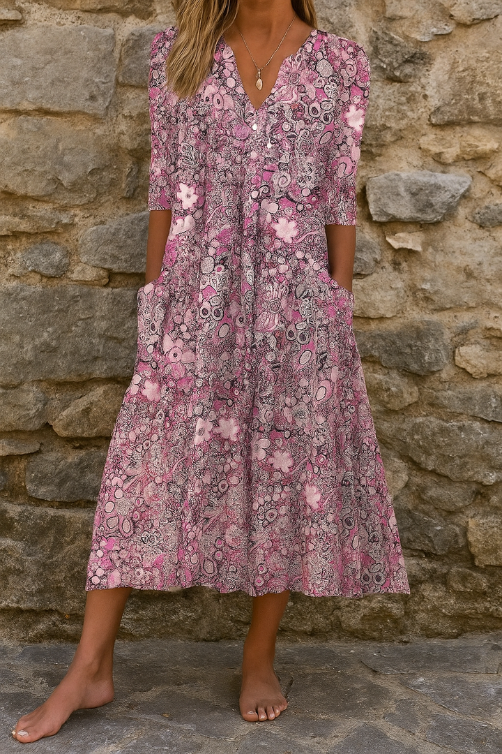 Harlow | Robe élégante avec décolleté et V 
