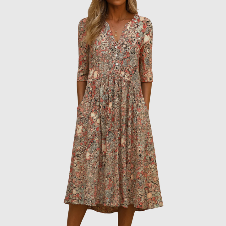 Harlow | Robe élégante avec décolleté et V 
