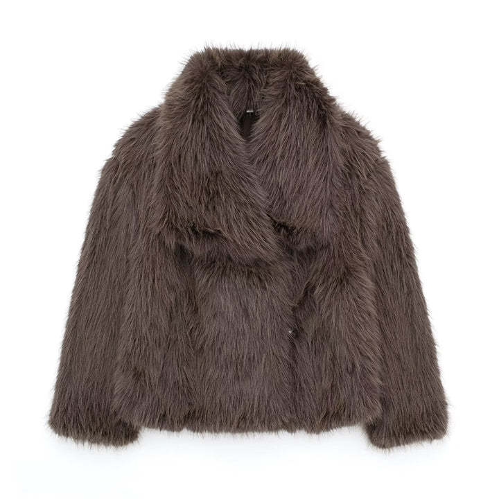 Amelia | Manteau en fausse fourrure douce au look léger et luxueux