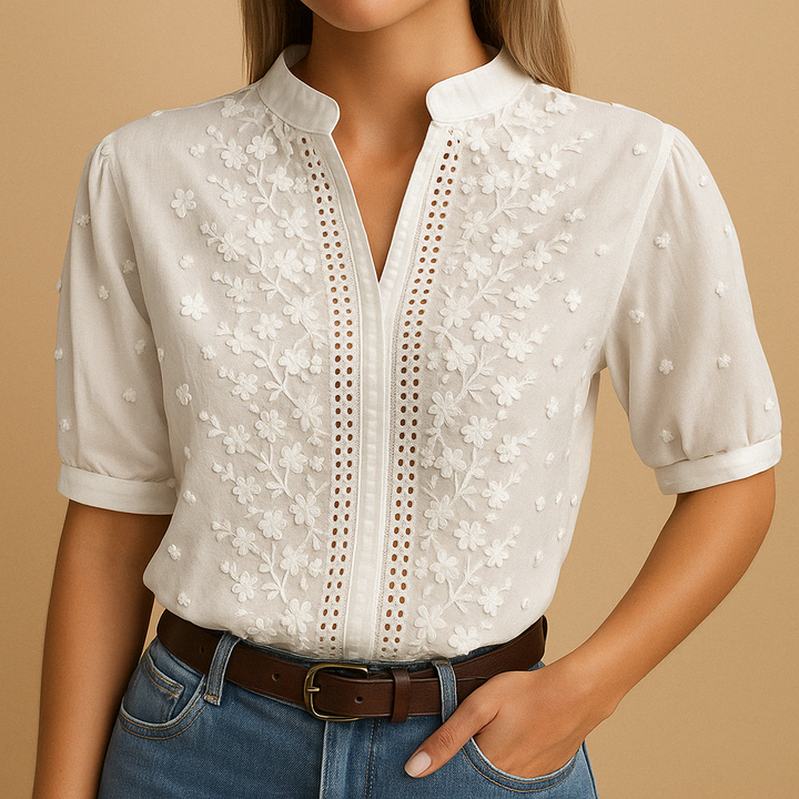 Elise | Blouse blanche tendance