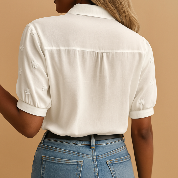 Elise | Blouse blanche tendance