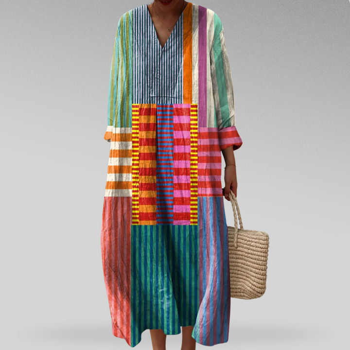 Femke | Robe maxi colorée