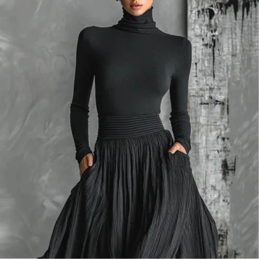 Ieteke | Élégante robe longue noire
