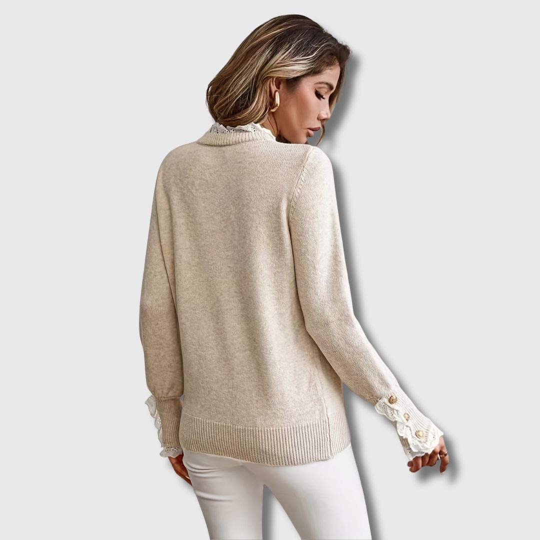 Marleen | Trui met kanten details