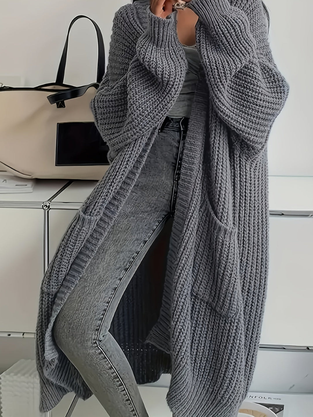 Leniene | Long gilet avec poches