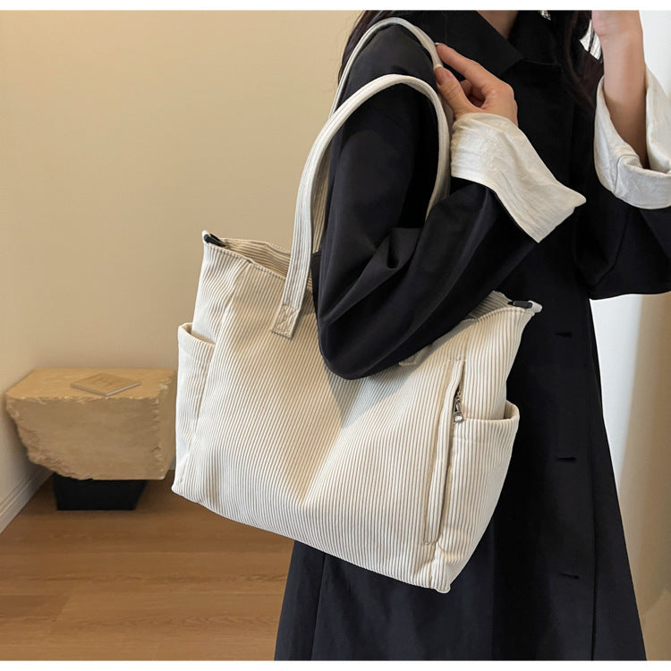 Bloom ™ |  Kunststudent Tote Corduroy Tas