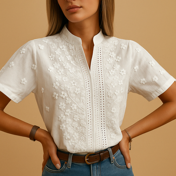 Elise | Blouse blanche tendance