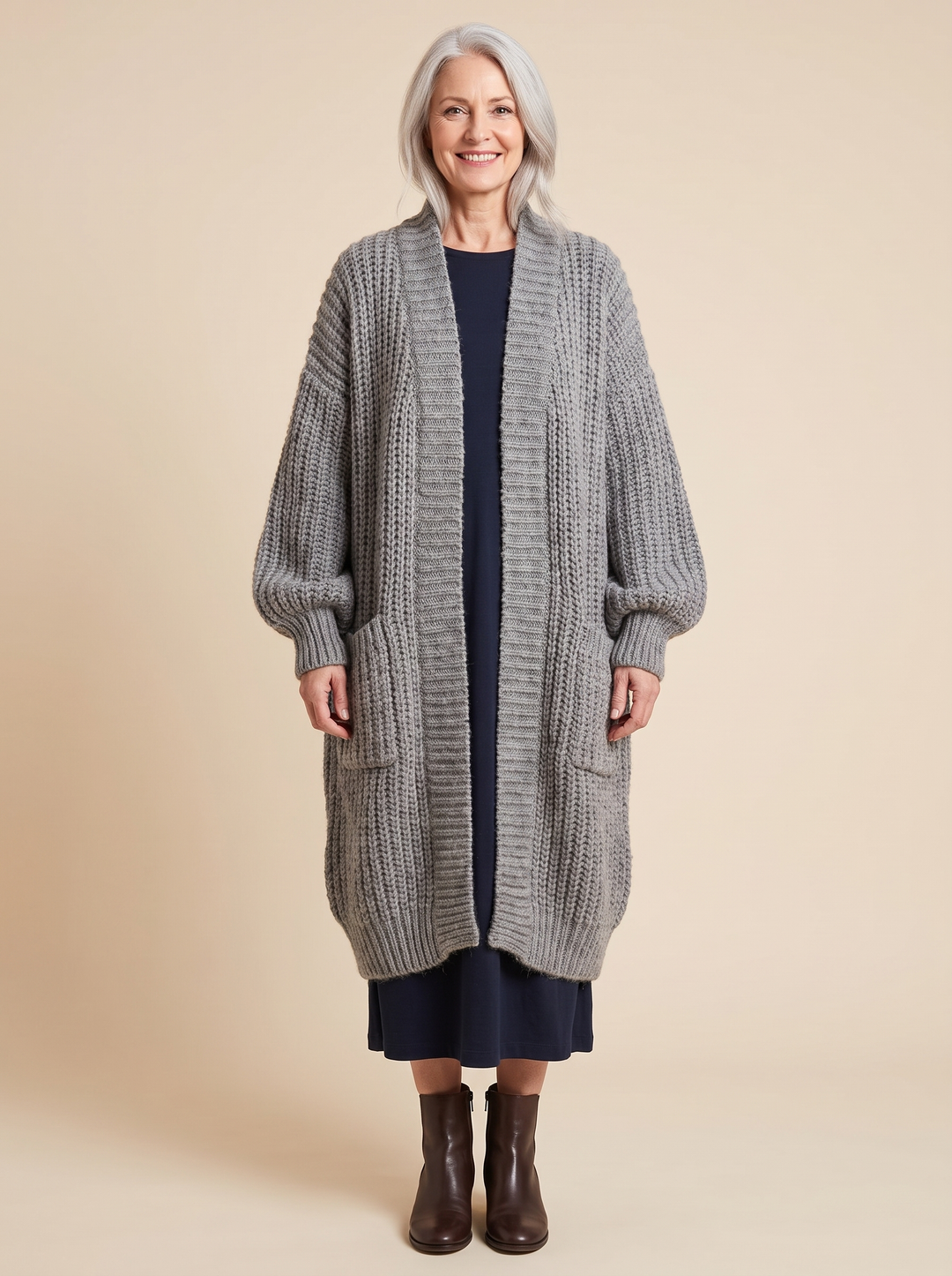 Leniene | Long gilet avec poches