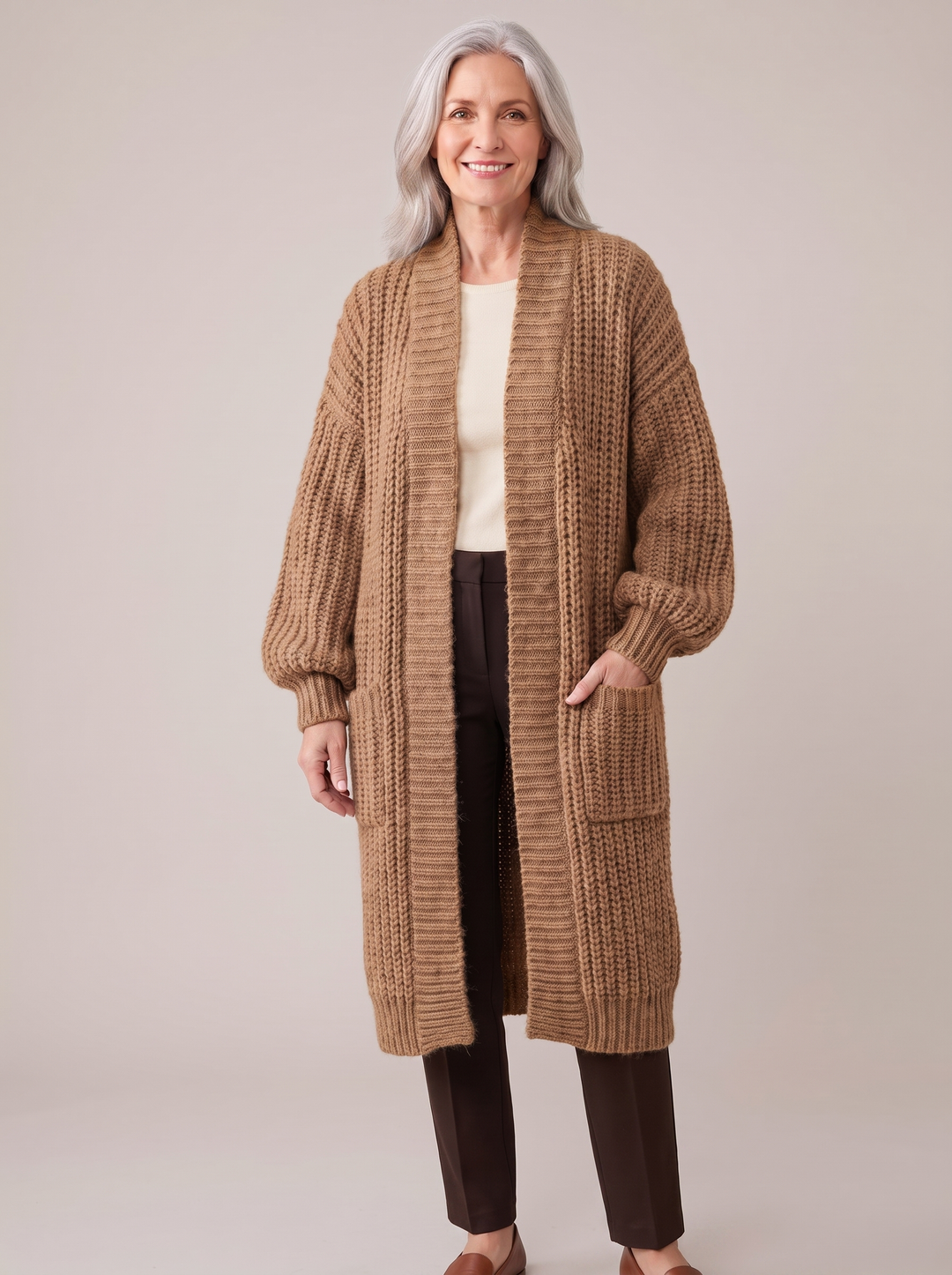 Leniene | Long gilet avec poches