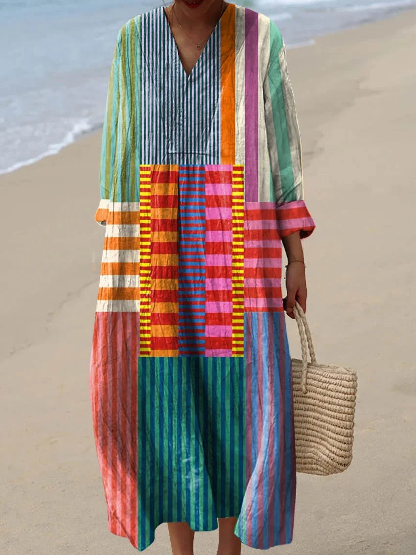 Femke | Robe maxi colorée