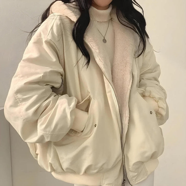Charlotte™ | Manteau teddy réversible