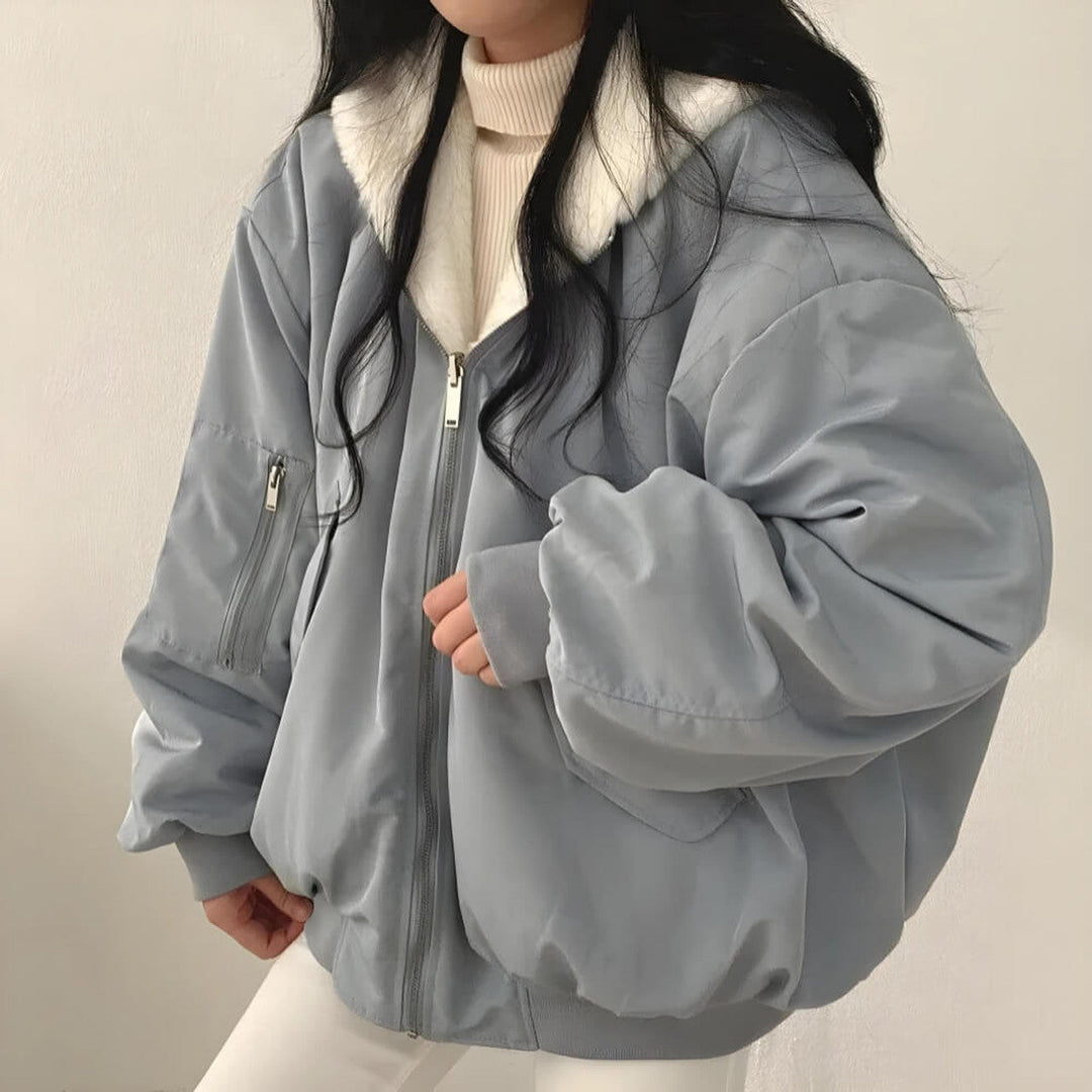 Charlotte™ | Manteau teddy réversible