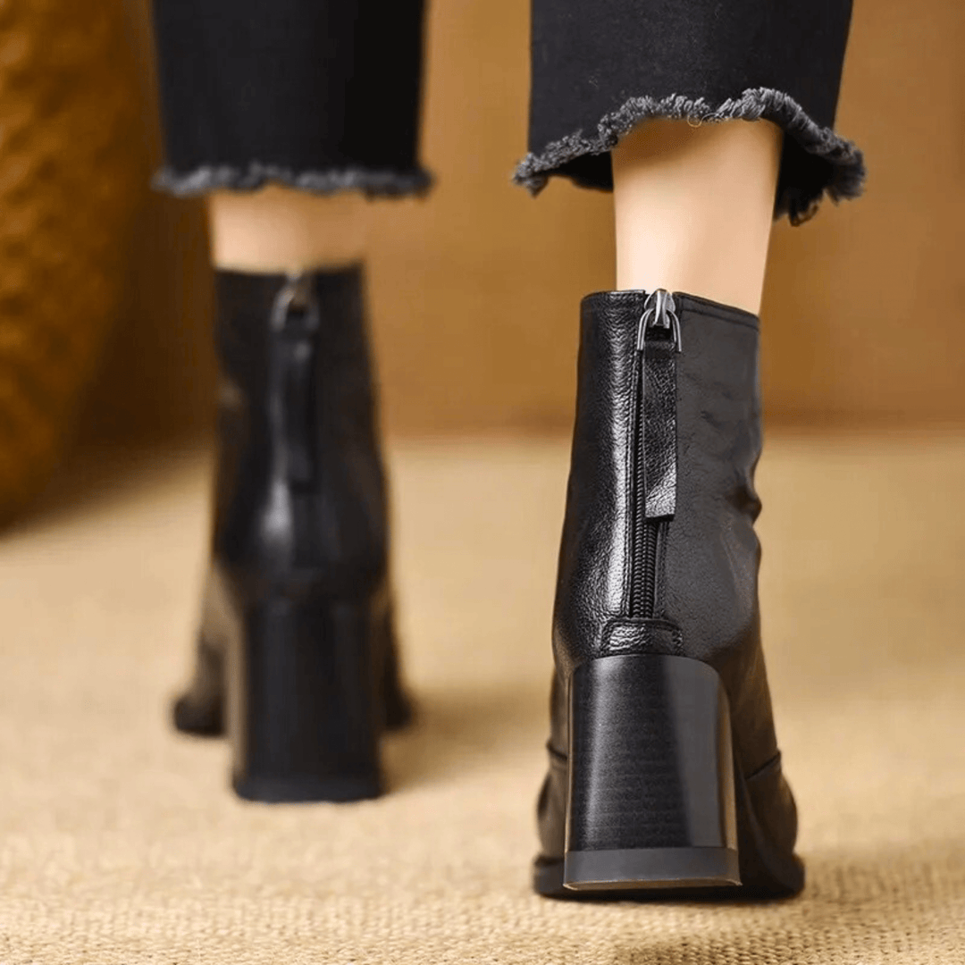 Jade | Bottines de luxe à talons moyens