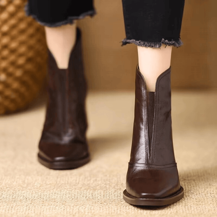 Jade | Bottines de luxe à talons moyens