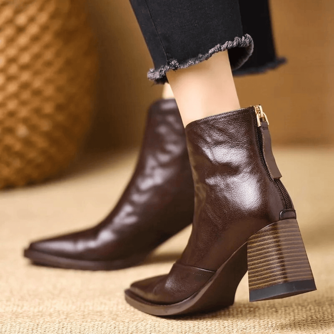 Jade | Bottines de luxe à talons moyens