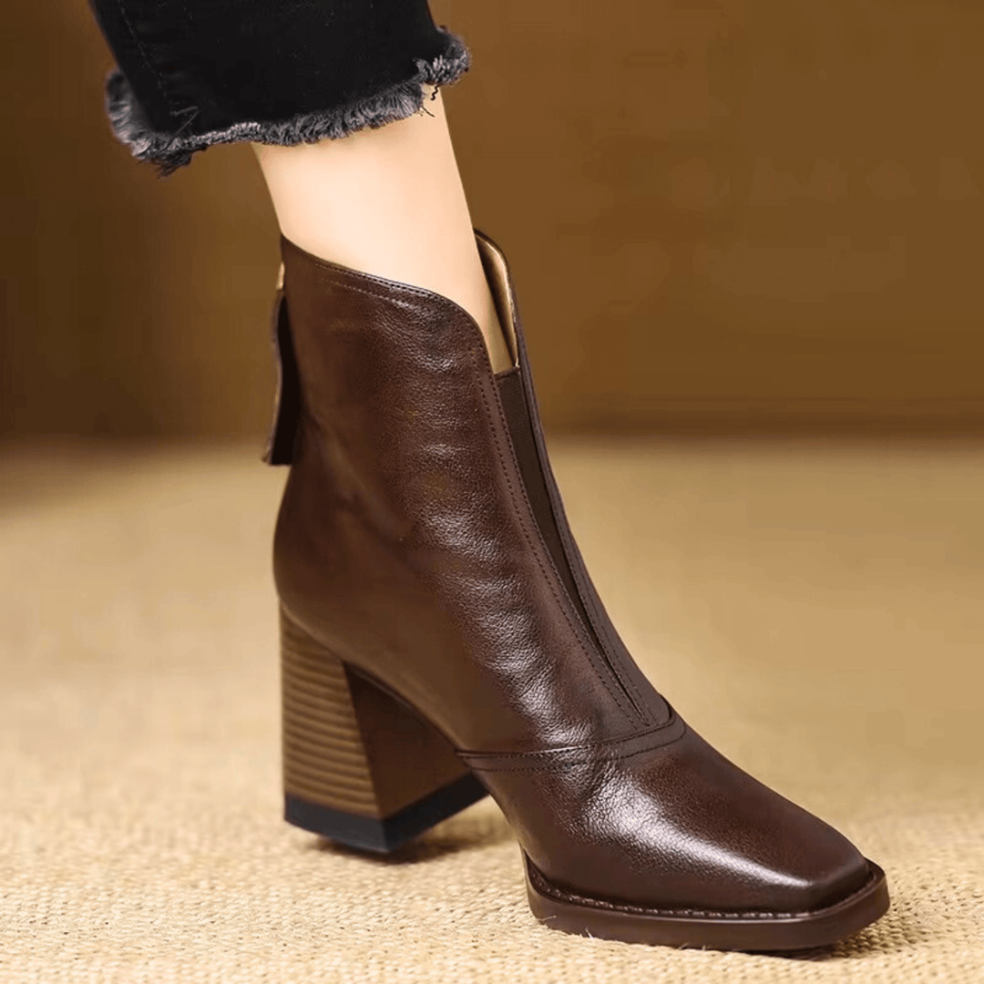 Jade | Bottines de luxe à talons moyens