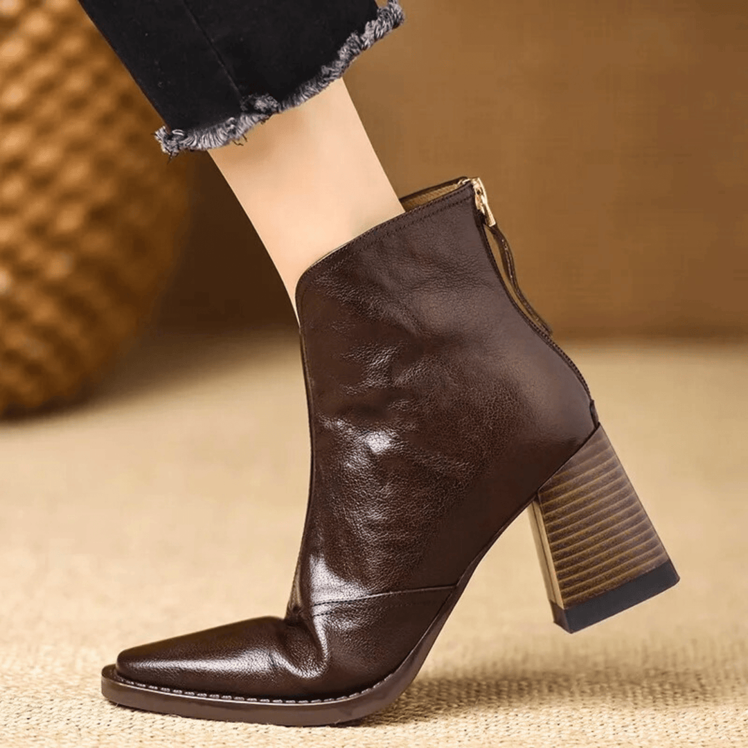 Jade | Bottines de luxe à talons moyens