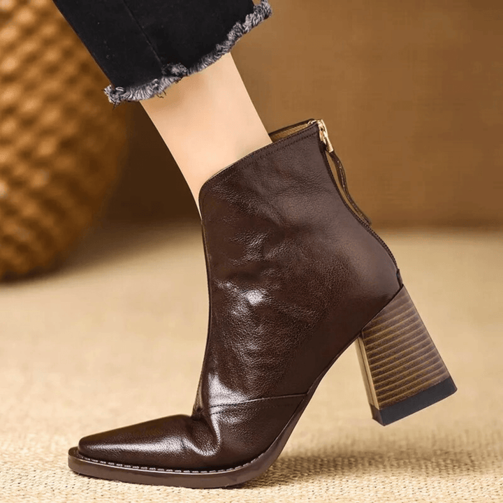 Jade | Bottines de luxe à talons moyens